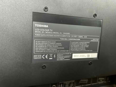 Photo of free Toshiba tv 19 inch (Jennetts park RG12) #2