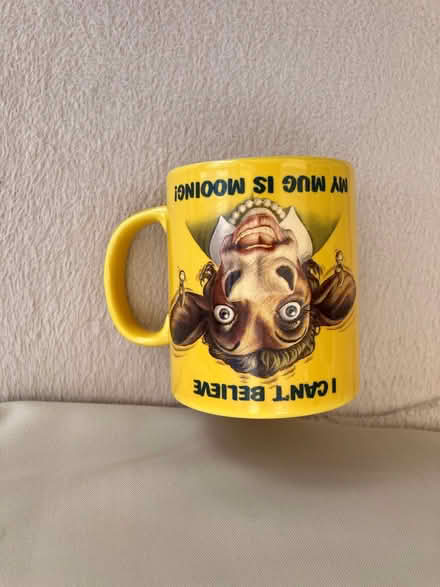 Photo of free I can’t believe it’s not butter mug (Rothley LE7) #1