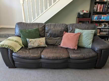 Photo of free 3 Seater Faux Leather Sofa (St George, Bristol BS5 7) #1
