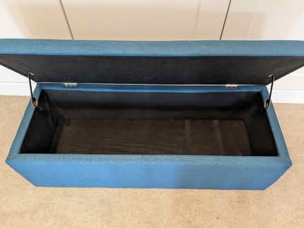 Photo of free Teal Ottoman with Storage (Horsell GU21) #3