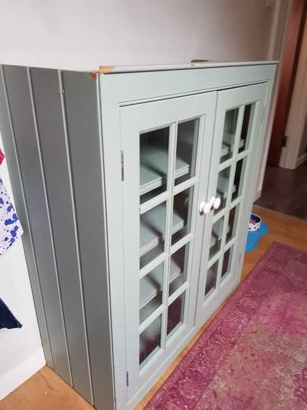 Photo of free Pale Green Wooden Cupboard (BA1) #2