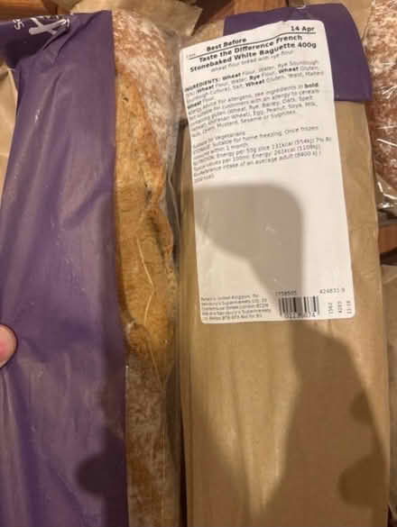 Photo of free Fresh baguettes bb 14/04 (Cheadle hulme SK8) #1