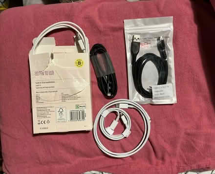 Photo of free 5 x various charger cables (Whiston) #1