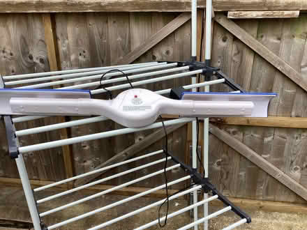 Photo of free Clothes drying rack, and a “Dry Rack” fan and water catcher. (Horspath OX33) #2