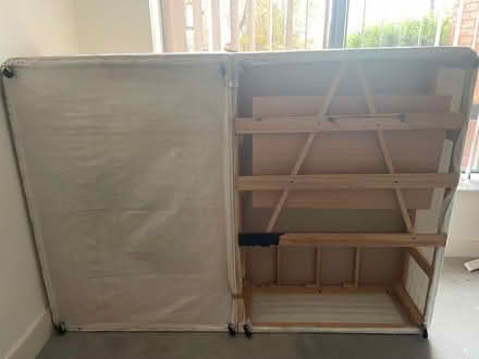 Photo of free Divan bed base 53" x 75" (Cherrywood) #3