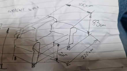 Photo of free 3 seater blue sofa (Hornsey N8 London) #1