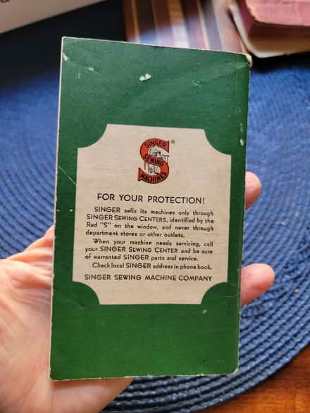 Photo of free Vintage sewing machine manual (North Oakland) #3