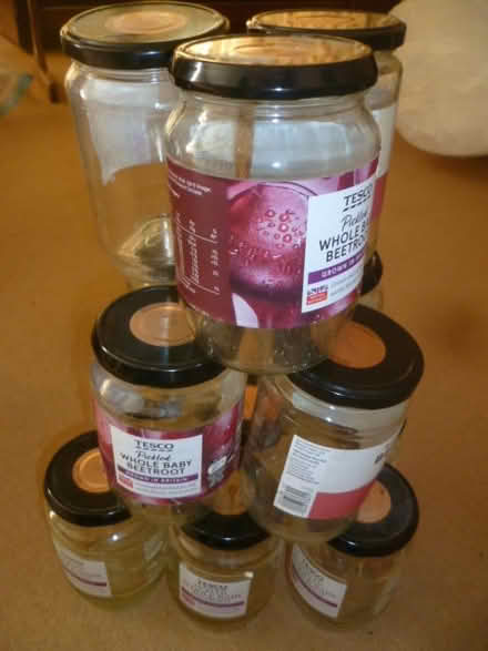 Photo of free large glass jars with lids (Runcton PO20) #1