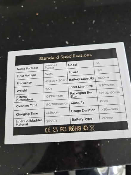 Photo of free Ultrasonic cleaner (Basingstoke RG22) #4