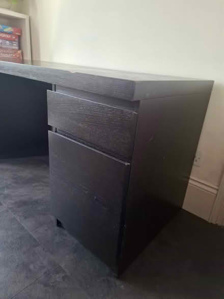 Photo of free IKEA MALM Black-Brown Desk (Herne Hill, SE24 n9x) #4