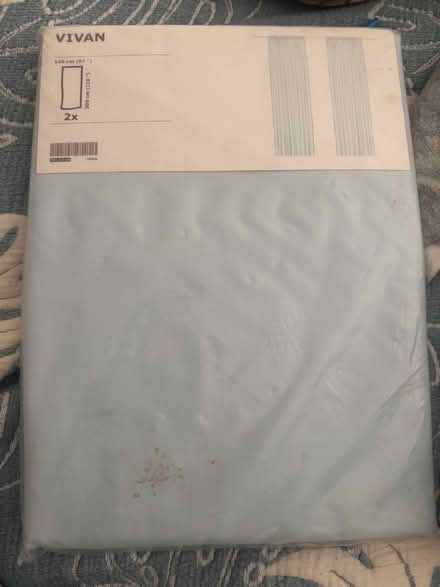 Photo of free Pale blue curtains NEW (Camden NW1) #1