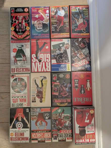 Photo of free 16x Man Utd VHS tapes (Shoreditch N1) #1
