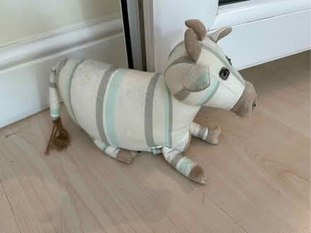 Photo of free Weighted doorstop - striped cow (Barkham RG41) #1