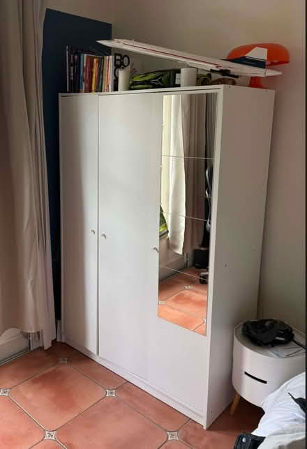 Photo of free White wardrobe with mirror (Shepherds Bush W6) #2