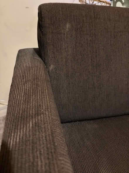 Photo of free Brown corduroy armchair (Bethnal Green E2) #4