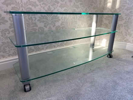 Photo of free Glass tv stand (Stoke Heath B61) #2