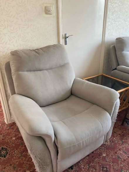 Photo of free 2 Armchairs with built in footrests (Epping CM16) #1