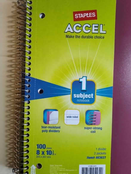 Photo of free 4 new spiral notebooks (Saugus) #2