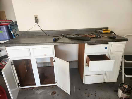 Photo of free garage cabinets and workbench (forest grove) #1