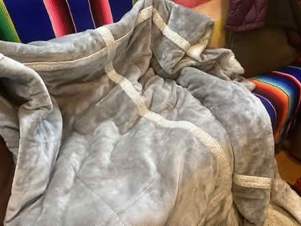 Photo of free Queen size velour blanket (Northwest Seattle, phinney) #1