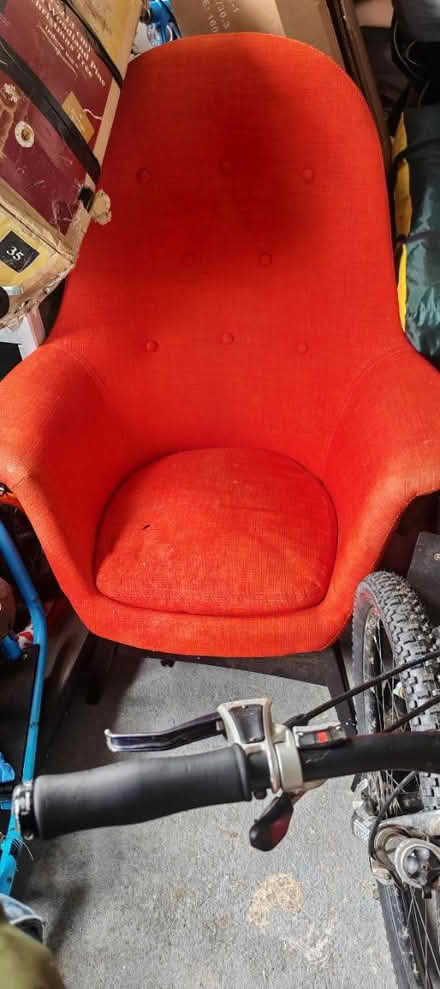 Photo of free Red Chair and Footrest (Sunniside NE16) #1