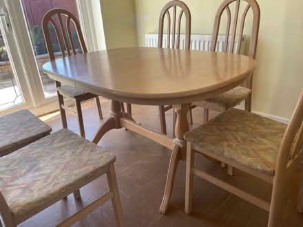 Photo of free Dining room table and chairs (redditch worcs b98 9lt) #1