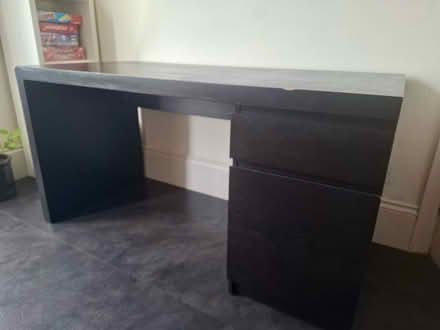Photo of free IKEA MALM Black-Brown Desk (Herne Hill, SE24 n9x) #2