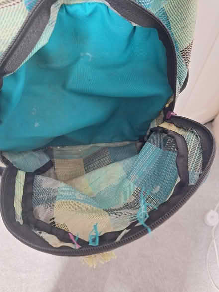Photo of free Dakine blue/green checked backpack (Walkley S6) #4