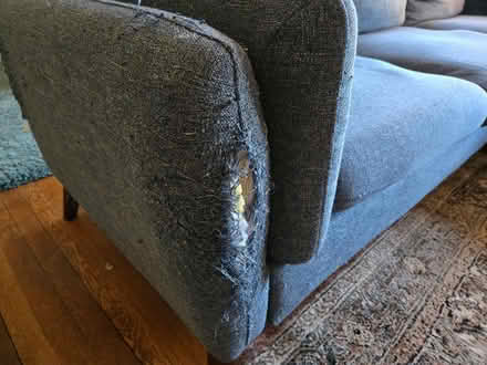 Photo of free IKEA Blue Sectional Sofa 3-Seater (21211) #2