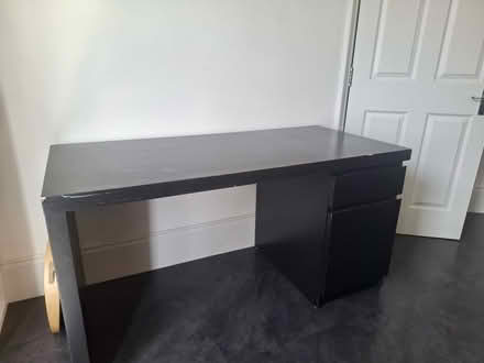 Photo of free IKEA MALM Black-Brown Desk (Herne Hill, SE24 n9x) #1