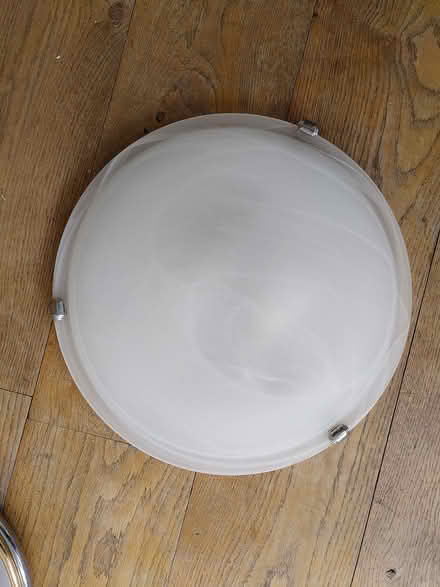 Photo of free Marbled glass ceiling light (Belper) #2