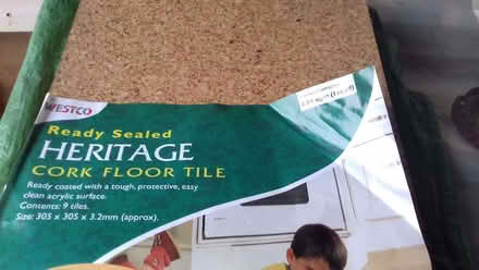Photo of free 7 cork floor tiles (Bowbridge GL5) #1