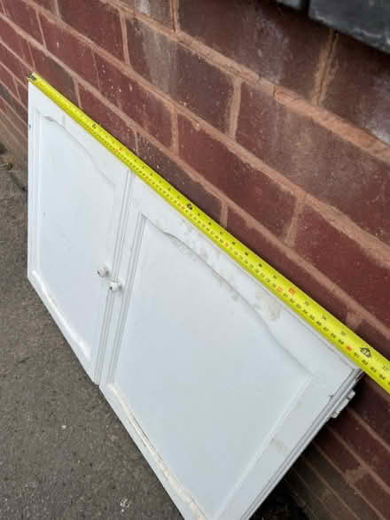 Photo of free 2 wooden painted cupboard doors (Kings Heath B14) #3