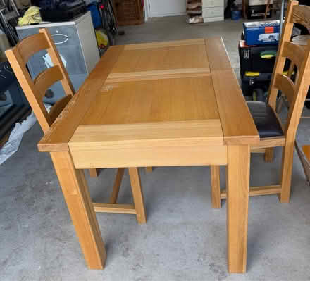 Photo of free Kitchen/dining table + 2 chairs (Glusburn) #3