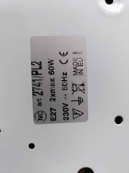 Photo of free Marbled glass ceiling light (Belper) #3