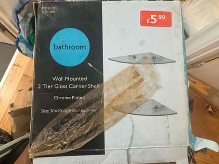 Photo of free Glass corner shelves (Camden NW1) #1