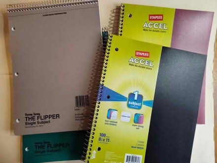 Photo of free 4 new spiral notebooks (Saugus) #1