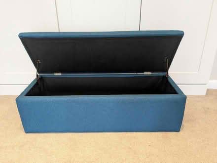 Photo of free Teal Ottoman with Storage (Horsell GU21) #2