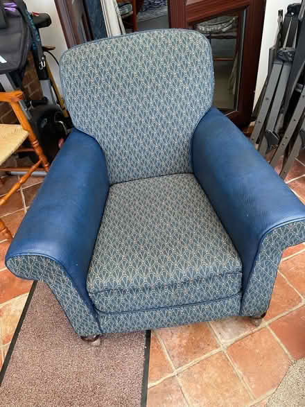Photo of free Blue Parker Knoll 3 Piece Suite (CT4) #3