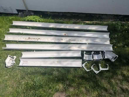 Photo of free FloPlast 114mm White Square Line Gutter Parts (West Wickham BR4) #1