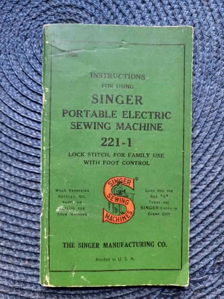 Photo of free Vintage sewing machine manual (North Oakland) #1