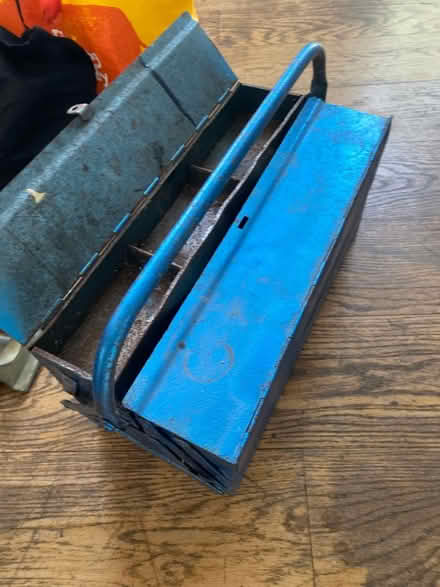 Photo of free Old blue metal tool box (Oldfield Park, Bath) #1