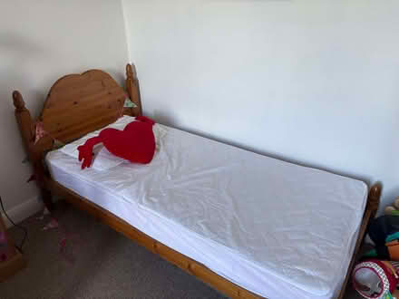 Photo of free Two single beds with mattresses (Penrhos Garnedd LL57) #1