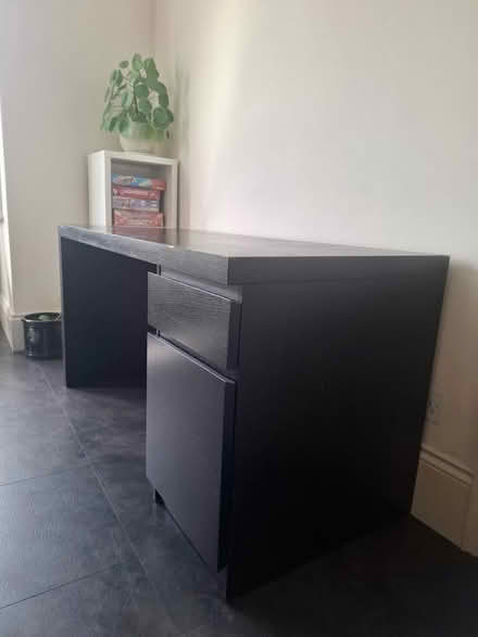Photo of free IKEA MALM Black-Brown Desk (Herne Hill, SE24 n9x) #3