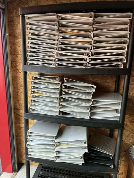 Photo of free White vinyl binders (Cascade, MD) #1