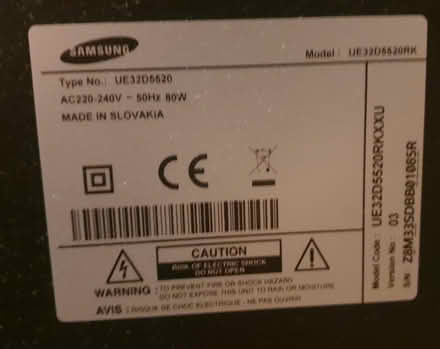 Photo of free 32 inch Samsung TV - Broken (London E16) #2