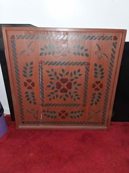 Photo of free Hand painted wood hanging art (Townsend) #1