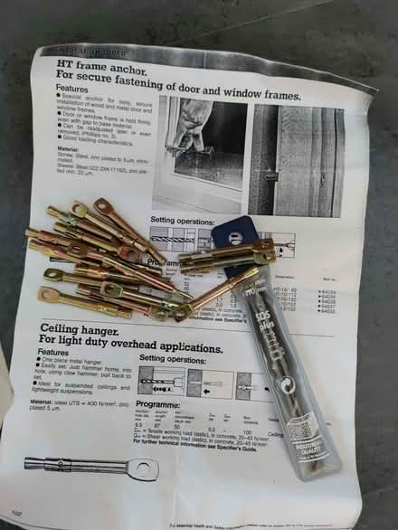 Photo of free Metal frame anchors (California DE22) #2