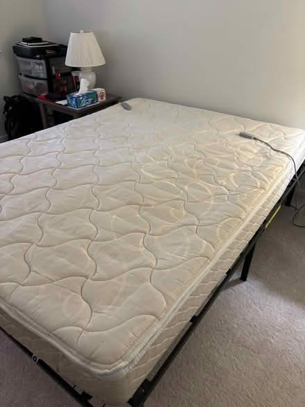 Photo of free Queen mattress and frame (Reston, VA) #1
