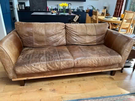 Photo of free Leather Sofas (Sileby LE12) #2